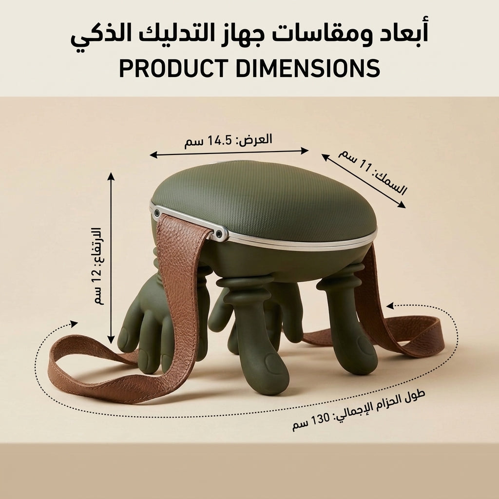 جهاز مساج وتدليك الرقبة والأكتاف المطور بتصميم الأصابع المريحة